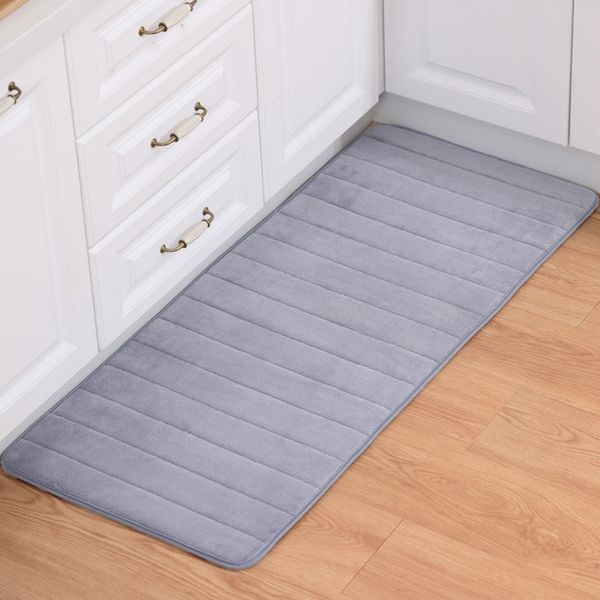 

memory foam slow rebound mats bathroom kitchen absorbent non-slip mat bedroom bedside mats