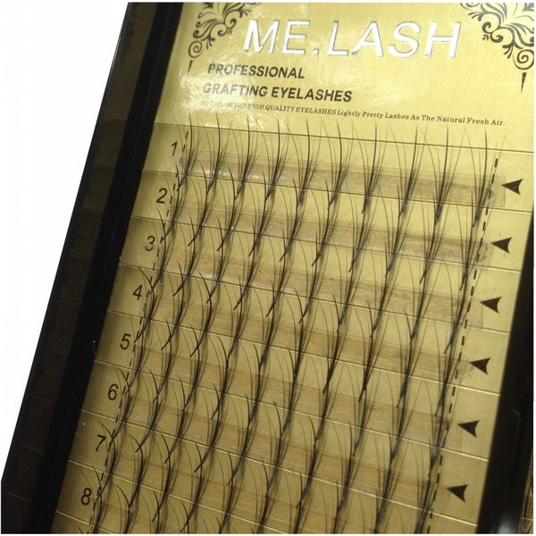 

5d mink lashes premade fans individual false eyelash extension thick fake eye lash 8mm to 14 mm