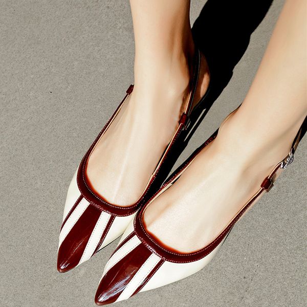 

элегантная женщина сандалии остроконечные toe высокий квадратные каблуки скольжения на сандалии комфорт женщина обувь сандалии лето кожа, Black