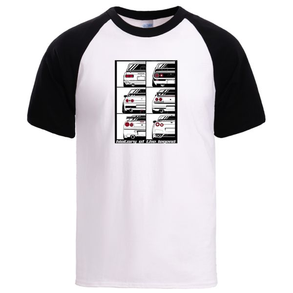 

graphic print tshirts mens back to the future raglan tshirts summer cotton tee novelty gtr car short sleeve tshirts tees