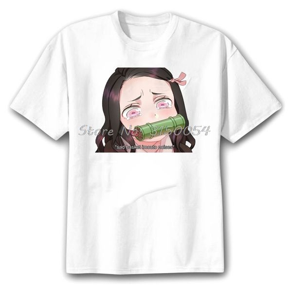 

забавный demon slayer аниме печати kawaii kamado nezuko unisex harajuku мужчины tshirt top casual tee хлопок tshirt