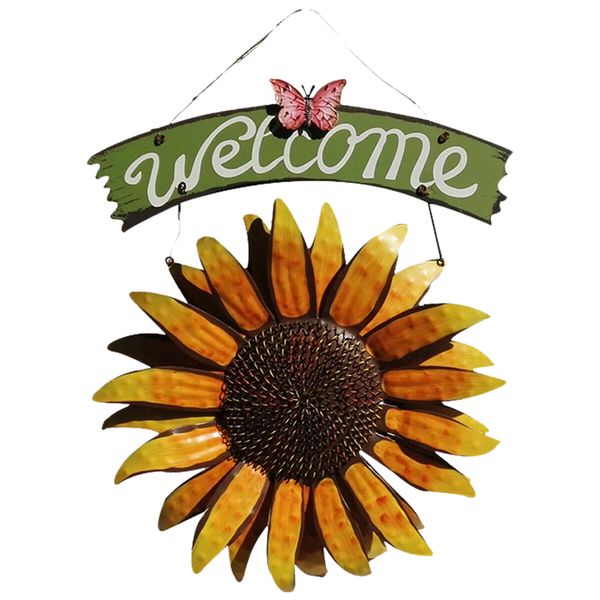 

craft pastoral home decor welcome sign wall art painting outdoor door hanging