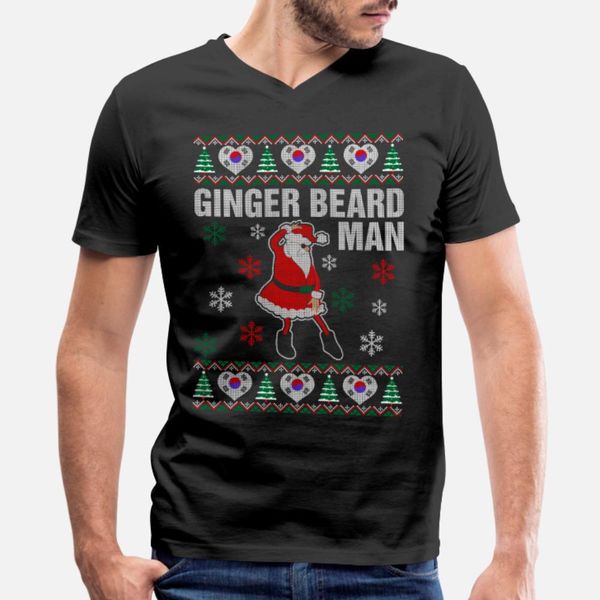 

ginger beard korean man t shirt men knitted cotton s-xxxl unique loose funny casual summer style natural shirt