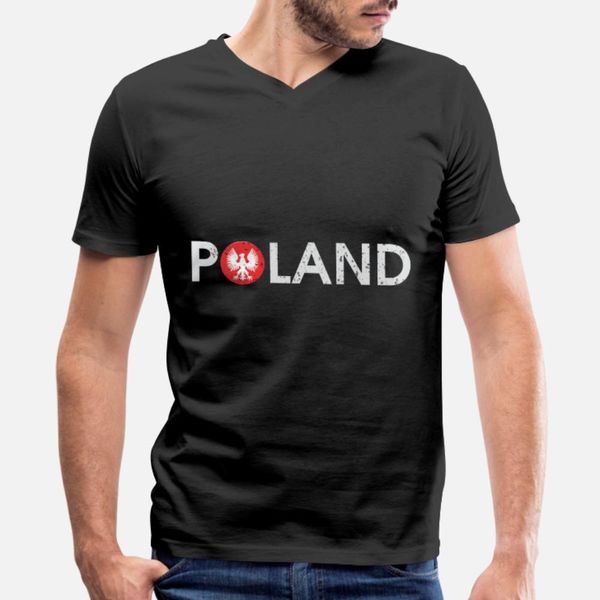 

poland t shirt men create cotton euro size s-3xl fit fit authentic spring family shirt