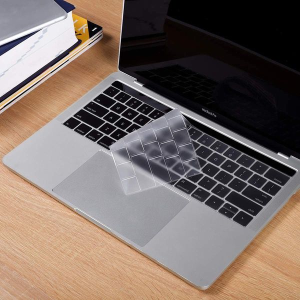 Силиконовые клавиатуры Обложка кожи для MacBook Pro с сенсорным Бар 13