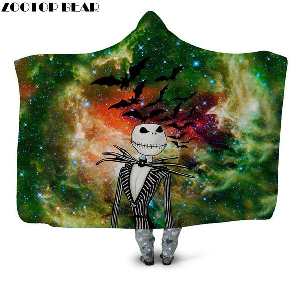 

blankets galaxy movie wearable bedspread 3d print plush blanket sofa fleece throw home office casual fashion hooded