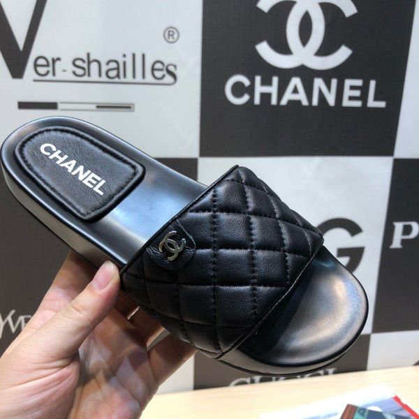 

2020 mule dway en coton brode slide luxury designer women sandals new style fashion womens slipper, Black