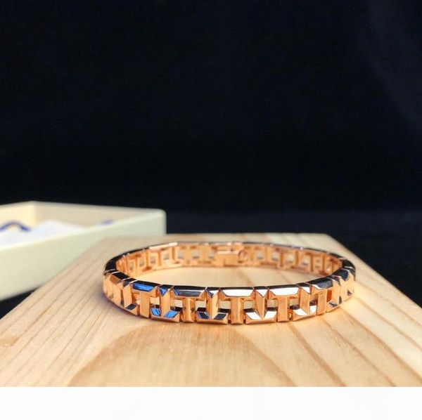 

famous t true jewelry bracelet geometric shape letter chain bracelet woman banquet party accessories gifts 3 colors, Black