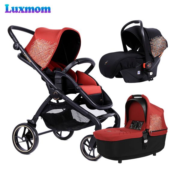 

luxmom baby carriage 2in1 3in1 multifunctional folding in russia