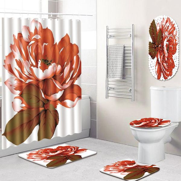 

carpet bath bathroom slip decor rug set mat blanket waterproof mat bedroom toilet for floral shower curtain doormat 3d home yziuw uy2008