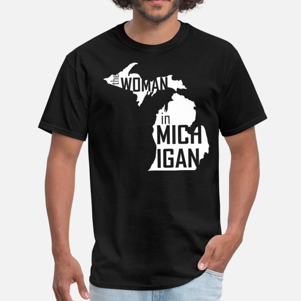 

женщина в мичигане вырез белой тенниски мужчина персонализированных майки o шеи одежда fit базовую весна осень стандартной рубашки