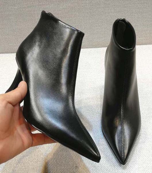 

fashion leather star women shoes woman leather short autumn winter ankle fashion brand women boots 02 px27, Black