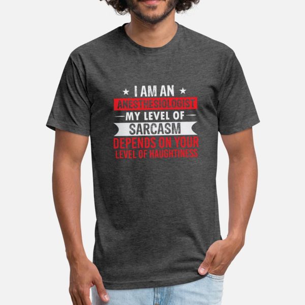 

funny i am an anesthesiologis t shirt men designing short sleeve round collar letters interesting new style spring leisure shirt