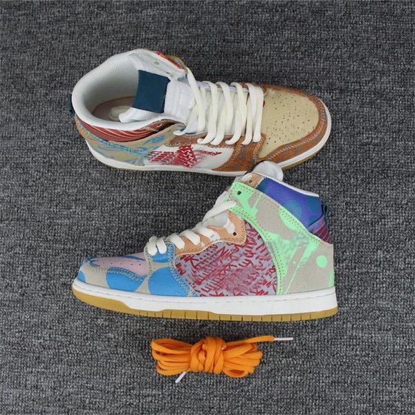 

quality918321-381 what the high premium ice jade circuit orange shoes thomas campbell x zoom dunk sb casual sheos 5.5~1, Black