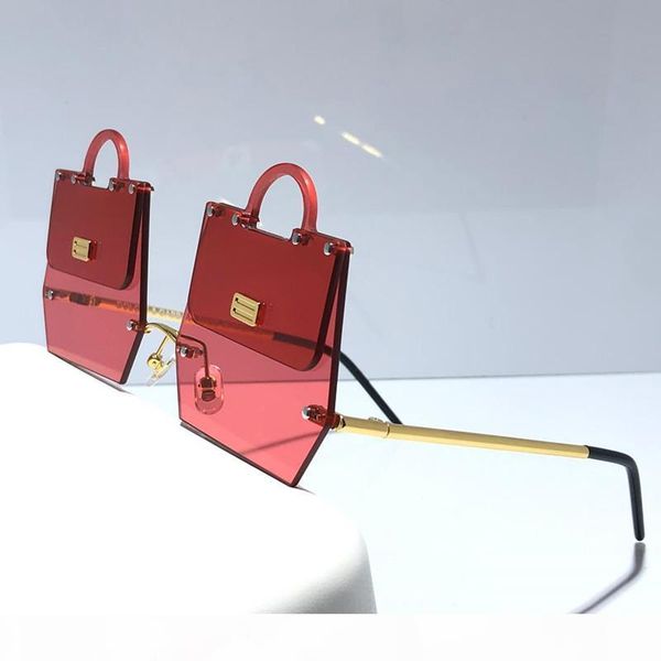 

new sales designer sunglasses 2198 glamorous bags style designer female fashion avant-garde catwalk style come with package, White;black
