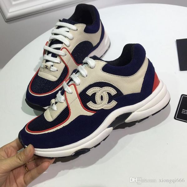 

2020 men's and women's leisure sports, fashionable couple models, comfortable and versatile with box, Red;white