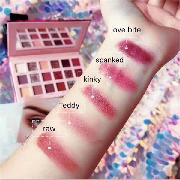 

eye shadow 18 color rose eyeshadow palette shiny disc beginner pearlescent matte