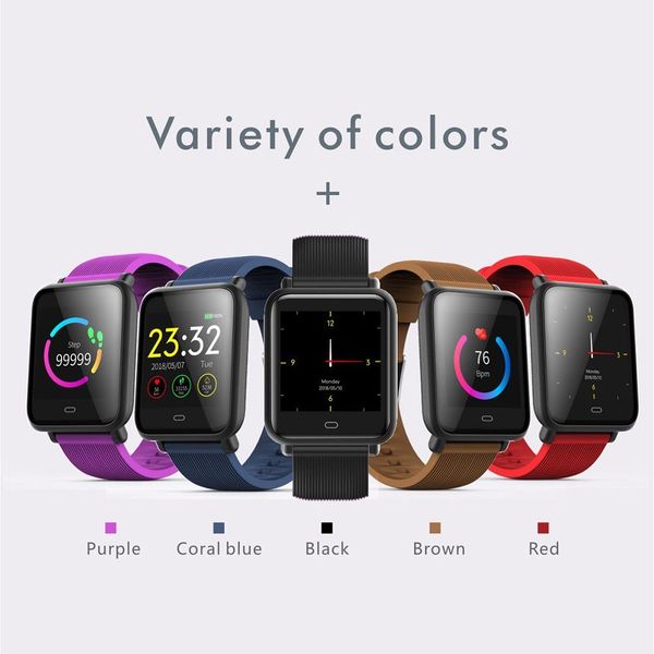 

men smartwatch sport pedometer heart rate blood pressure monitor ftness tracker women waterproof smart watches for ios android phone