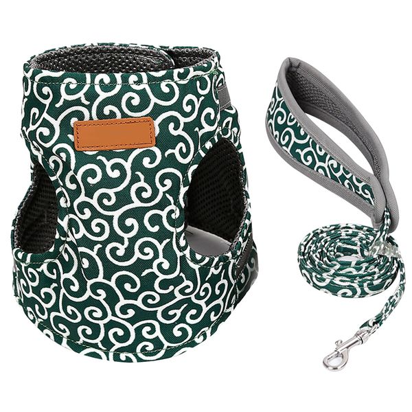 

escape proof mesh with leash breathable cat harness rabbits outdoor walking pet