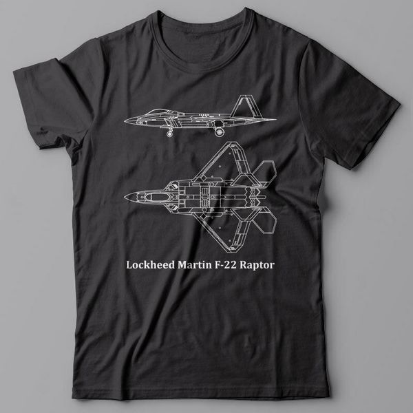 

military t-shirt f-22 raptor us airforce aircraft plane fighter jet f 22, f222019 new fashion brand clothing 100% cotton short