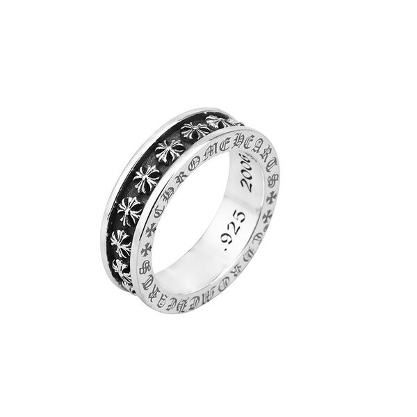 

s925 sterling silver rings do old crusades punk style retro ring fashion personality classic style send lover's gift