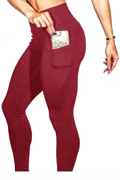 

women sport leggings yoga pants with pockets jogging workout running leggings stretch high elastic gym tights women legging, Black;white