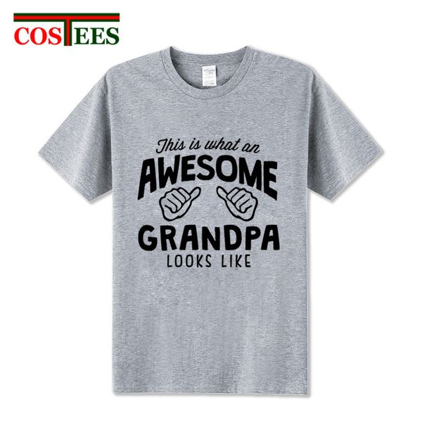 

funny mens t shirt this is what an awesome grandpa looks like cotton letter print short sleeve tee shirt 2017 casual o-neck