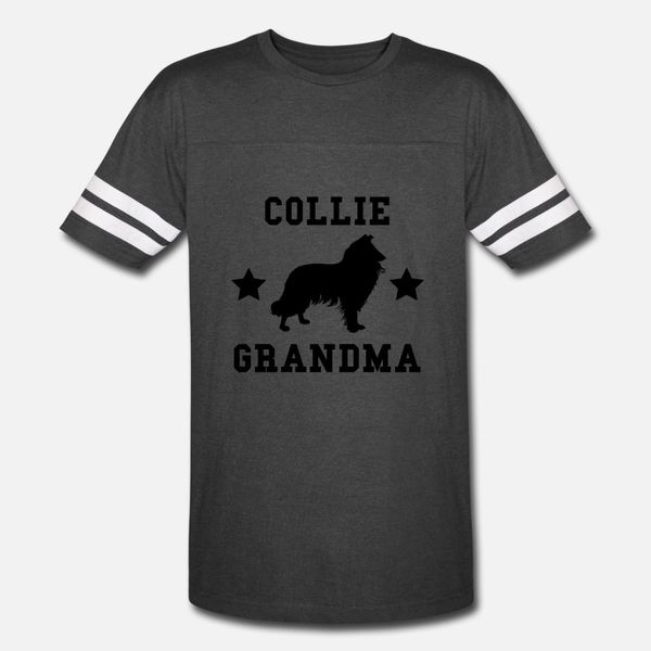 

collie grandma t shirt men designer 100% cotton round neck clothes anti-wrinkle funny summer style kawaii shirt