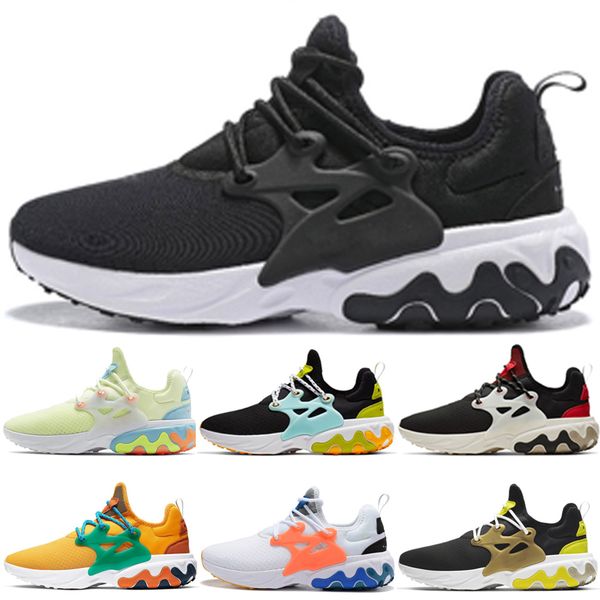 

men women react running shoes presto chaussures black white psychedelic lava beach day breezy thursday brutal honey dharma sports