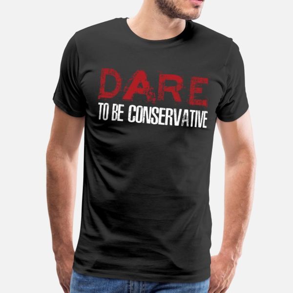

dare to be conservative t shirt men designer short sleeve round collar slim fit funny casual spring autumn pictures shirt