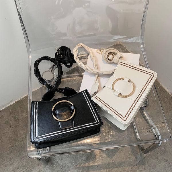 

texture handbag 2020 new fashion color contrast one shoulder messenger bag versatile underarm bag