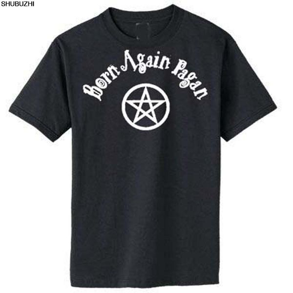 

born again pagan t-shirt - witchcraft crowley wicca witch occult - sizes s-xxxl comical shirts men's