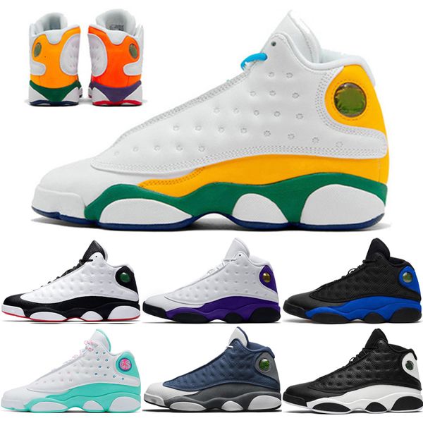 

basketball shoes 13 13s for men women playground white soar green pink what is love cap and gown barons sneakers, Black