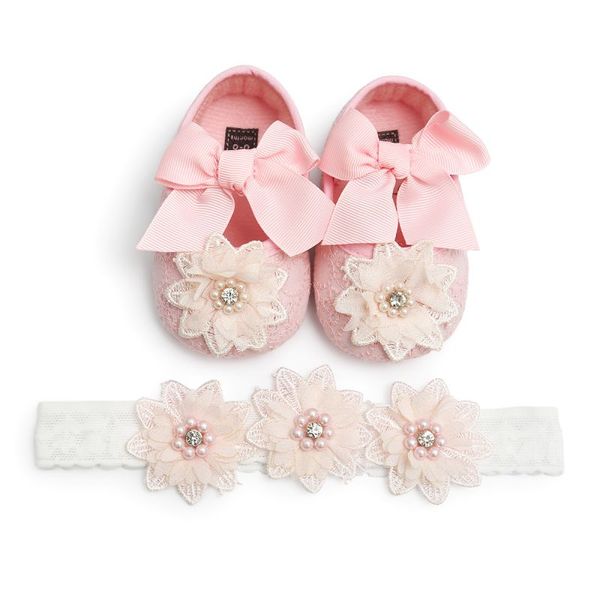 Party Ballerina Booties Taufe Taufe Kinder Mädchen Baby Mokassins Schuhe Für Baby Set Strass Mädchen Schuhe Erste Wanderer