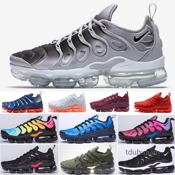 

new 2019 mens shoe sneakers tn plus breathable air cusion desingers casual running shoes new arrival color us5.nanso, Black