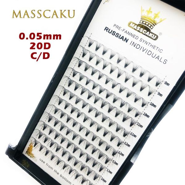 

masscaku 20d наращивание ресниц макияж поддельный норка premade объемные вентиляторы ресницы lash extension для профессионалов soft природны