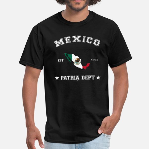 

mexico vintage map with date of founding t shirt men customized 100% cotton s-3xl basic solid fitness authentic spring autumn unique shirt