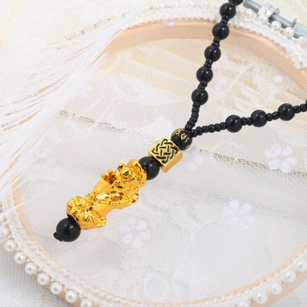 

china brave troops delicate obsidian bead stratification bracelets 2020 fashion pixiu charm for women men bead statement jewelry, Silver