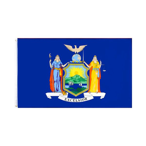 

new york flag direct factory wholesale 3x5fts 90x150cm the empire state usa state banner mixed order for hanging decoration