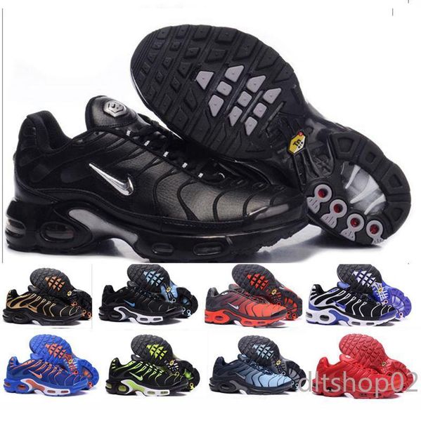 

2019 tn plus мужские кроссовки мужчины женщины chaussures тройной черный белый be rock ture галька жадные мужчины тренер спорта на открытом