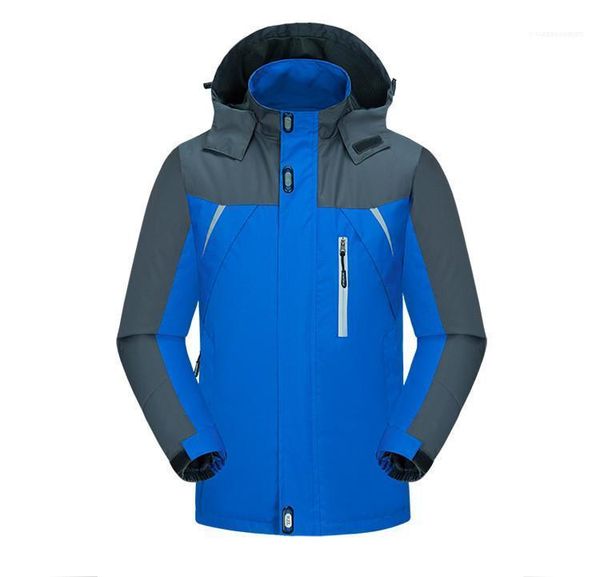 

outdoor jacket hooded long sleeve pocket zipper sport style homme clothing mens autumm hat detachable solid color, Tan;black