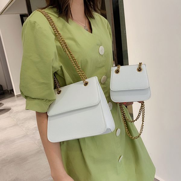 

fashion woman shoulder bag soft pu leather ladies small square bag light simple daily female chain messenger crossbody