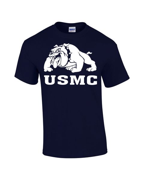 

discount 2019 new fashion summer summer fashion short sleeve o-neck tee shirt usmc bulldog devil dog us marine t-shirt