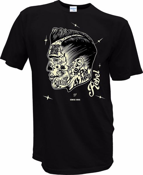 

men tees 2019 summer fashion new fashion t-shirt clothing tattoo rebel biker rock n roll oldschool dead casual t shirt