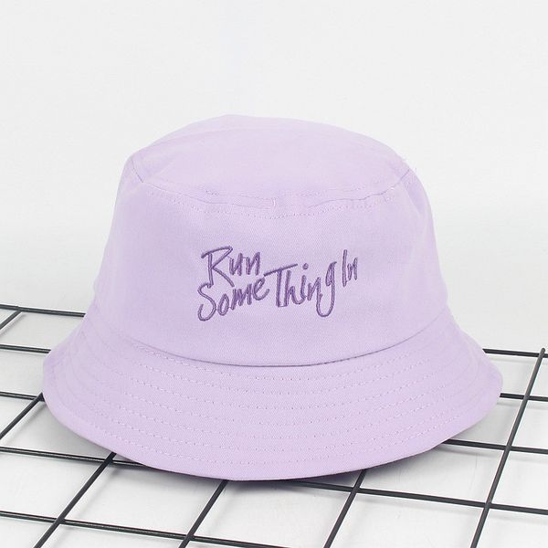 

bucket hats female embroidery cute student travel visor summer tide basin cap men women bucket sun hats 2020, Blue;gray