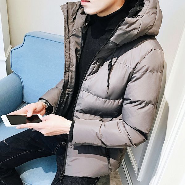 

new winter fashion casual cotton padded jacket for men, Black