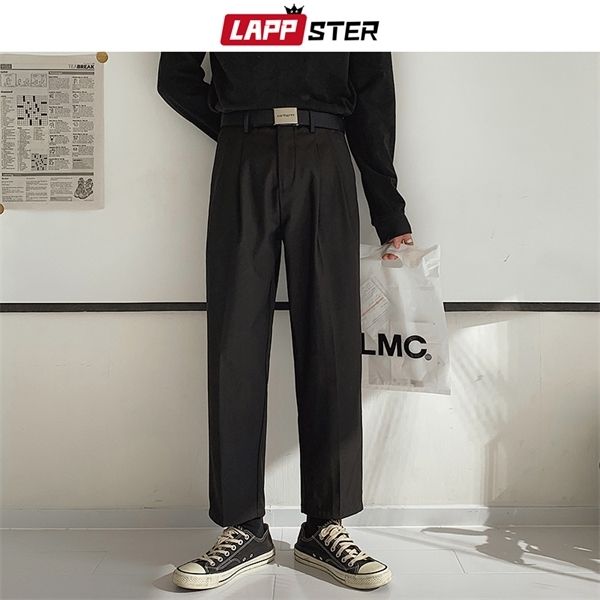 

lappster mens korean joggers pants 2020 man kpop japanese streetwear fashions vintage sweatpants casual spring black trousers