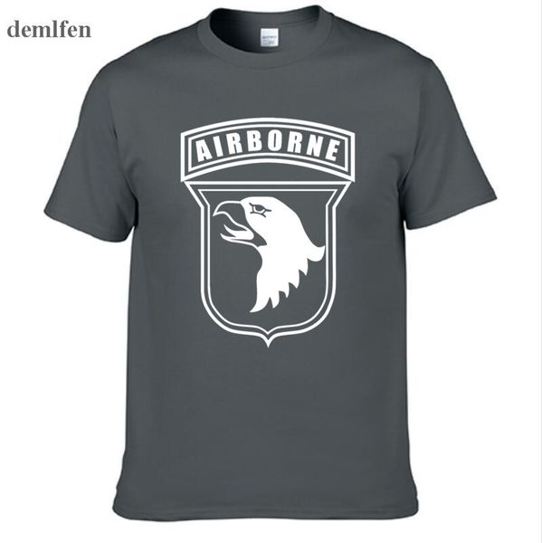 

new 101st airborne stencil t-shirts men novelty short sleeve t shirt casual cotton tees gift hip hop