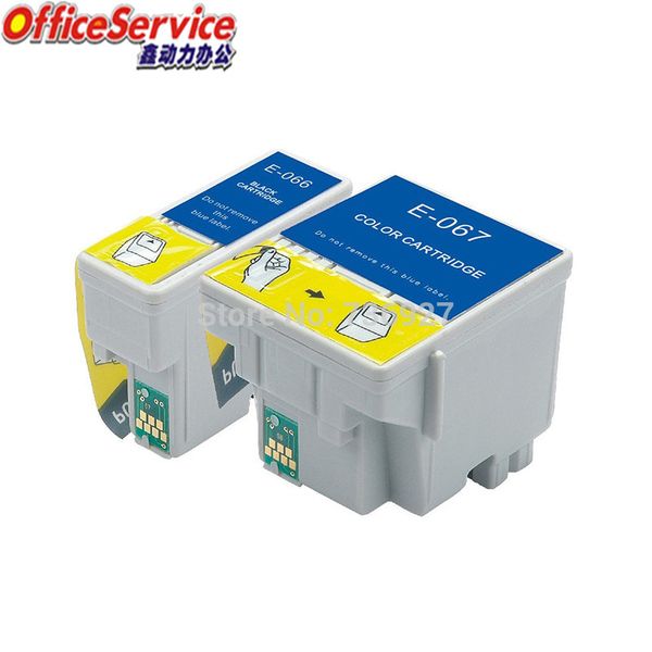 

ink cartridges t066 t067 compatible for stylus c48 inkjet printer, full