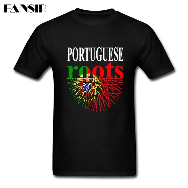 

big size portuguese roots portugal flag casual tee shirts for men short sleeve o neck men tshirts team clothing